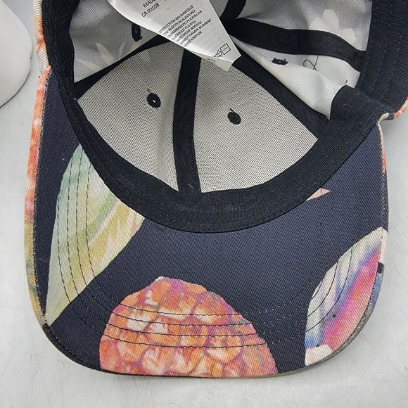 Chaos Floral Tat Cap Black Adjustable Outdoors Aloha Hawaiian Casual - Picture 9 of 9